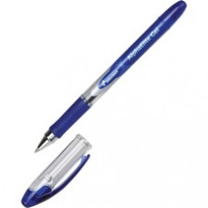 SKILCRAFT Alpha Elite Gel Pen - Medium Pen Point - Blue Gel-based Ink - Clear Barrel - 12 / Dozen