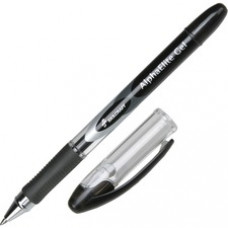 SKILCRAFT Alpha Elite Gel Pen - Medium Pen Point - Black Gel-based Ink - Clear Barrel - 12 / Dozen
