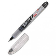SKILCRAFT Liquid Impression Marker - Fine Pen Point - Black - Translucent Barrel - 12 / Dozen