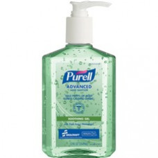 SKILCRAFT Hand Sanitizer Gel - Aloe Scent - 12 fl oz (354.9 mL) - Pump Bottle Dispenser - Kill Germs - Hand, Skin - Clear - Non-sticky, Residue-free, No Rinse - 12 / Box