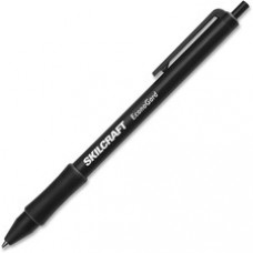 SKILCRAFT EconoGard Antimicrobial Pen - Medium Pen Point - Black - Black Barrel - 1 Dozen