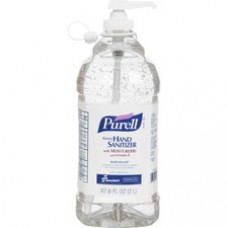 SKILCRAFT Instant Hand Sanitizer - Citrus Scent - 67.6 fl oz (2 L) - Pump Bottle Dispenser - Kill Germs - Hand - Translucent - Non-sticky, Non-toxic, Moisturizing, Hypoallergenic - 4 / Box