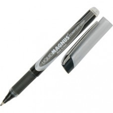 SKILCRAFT Liquid Magnus Grip Rollerball Pens - Fine Pen Point - 0.7 mm Pen Point Size - Black - 4 / Pack