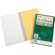 SKILCRAFT Three-subject Spiral Notebook - 150 Sheets - Wire Bound - 17 lb Basis Weight - 6