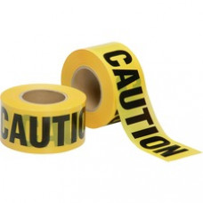 SKILCRAFT 2 mil CAUTION Barricade Tape - 1000 ft Yellow Tape - Yellow