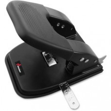 SKILCRAFT Heavy-duty 2-Hole Paper Punch - 2 Punch Head(s) - 30 Sheet Capacity - 9/32" Punch Size - Black