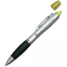 SKILCRAFT Rite-N-Lite Deluxe Highlighter Pen - Medium Pen Point - Chisel Marker Point Style - Yellow, Black Ink - 1 Dozen