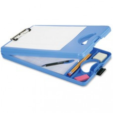 SKILCRAFT DeskMate II Plastic Storage Clipboard - Storage for Pen, Paper - Bottom Opening - 8 1/2