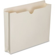 SKILCRAFT Double-ply Tab Expanding Manila File Jackets - Letter - 8 1/2" x 11" Sheet Size - 2" Expansion - Straight Tab Cut - 11 pt. Folder Thickness - Manila - Manila - Recycled - 50 / Box