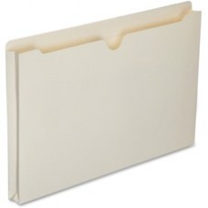 SKILCRAFT Double-ply Tab Expanding Manila File Jackets - Legal - 8 1/2