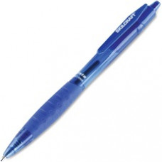 SKILCRAFT Retractable Ballpoint Pen - 1.4 mm Pen Point Size - Refillable - Blue - Transparent Barrel - 12 / Dozen