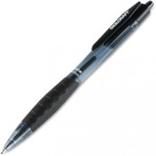 SKILCRAFT Retractable Ballpoint Pen - 1.4 mm Pen Point Size - Refillable - Black - Transparent Barrel - 12 / Dozen