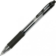 SKILCRAFT Zebra Retractable Gel Pen - Bold Pen Point - 1 mm Pen Point Size - Conical Pen Point Style - Retractable - Black Water Based, Gel-based Ink - Clear, Black Barrel - 1 Dozen - TAA Compliant
