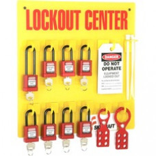 SKILCRAFT Lockout/Tagout Station - 8 / Kit - Yellow