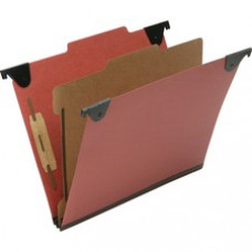 SKILCRAFT 2/5 Tab Cut Letter Recycled Hanging Folder - 1
