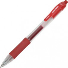 SKILCRAFT Retractable Gel Pen - Fine Pen Point - 0.5 mm Pen Point Size - Retractable - Black Water Based, Gel-based Ink - 1 Dozen