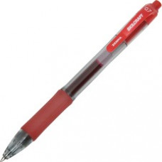 SKILCRAFT Retractable Gel Pen - Medium Pen Point - 0.7 mm Pen Point Size - Conical Pen Point Style - Retractable - Red Water Based, Gel-based Ink - Clear Barrel - 1 Dozen - TAA Compliant