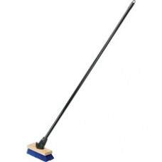SKILCRAFT FlexSweep Deck Brush w/ FlexSweep Handle - Poly Bristle - Steel Handle - 1 Each
