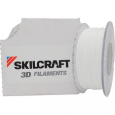 SKILCRAFT 3D Printer ABS Filament - White - 68.9 mil Filament