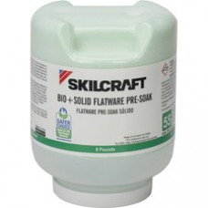 SKILCRAFT Flatware Pre-Soak - 128 oz (8 lb) - 2 / Box - White