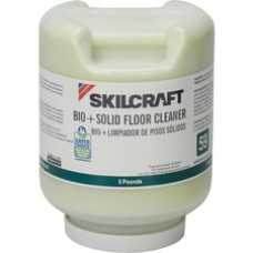 SKILCRAFT Environmentally Safe Floor Cleaner - Concentrate - 80 oz (5 lb) - 2 / Box - Green