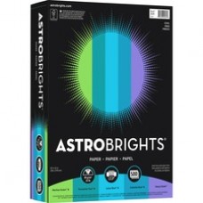 Astrobrights Inkjet, Laser Print Colored Paper - Letter - 8 1/2" x 11" - 24 lb Basis Weight - 500 / Ream - Martian Green, Terrestrial Teal, Lunar Blue, Celestial Blue, Venus Violet
