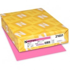 Astrobrights Laser, Inkjet Print Colored Paper - Letter - 8 1/2" x 11" - 24 lb Basis Weight - 500 / Ream - Pulsar Pink