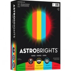 Astrobrights Inkjet, Laser Print Colored Paper - Letter - 8 1/2" x 11" - 24 lb Basis Weight - 500 / Ream - Gamma Green, Re-entry Red, Orbit Orange, Sunburst Yellow