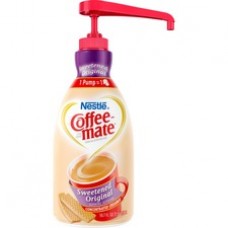 Nestlé® Coffee-mate® Coffee Creamer Sweetened Original - 1.5L liquid pump bottle - Sweetened Original Flavor - 50.72 fl oz (1.50 L) - 1Each - 300 Serving