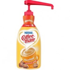 Nestlé® Coffee-mate® Coffee Creamer Hazelnut - 1.5L liquid pump bottle - Hazelnut Flavor - 50.72 fl oz (1.50 L) - 1Each - 300 Serving