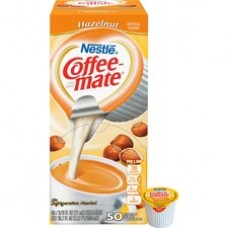 Nestlé® Coffee-mate® Hazelnut - Hazelnut Flavor - 0.38 fl oz (11 mL) - 50/Box - 1 Serving
