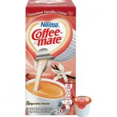 Nestlé® Coffee-mate® Coffee Creamer Cinnamon Vanilla Créme - liquid creamer singles - Cinnamon Vanilla Creme Flavor - 0.38 fl oz (11 mL) - 50/Box