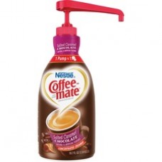 Coffee mate Salted Caramel Chocolate Flavored Liquid Creamer Pump - Salted Caramel Chocolate Flavor - 50.7 fl oz - 1 Each Bottle - 300 Serving
