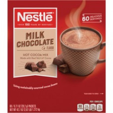 Nestle® Milk Chocolate Single-Serve Hot Chocolate Packets - Cocoa, Chocolate - 0.71 oz - 60 / Box