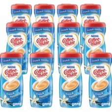 Coffee mate Powdered Coffee Creamer, Gluten-Free - French Vanilla Flavor - 15 oz Canister - 12 / Carton