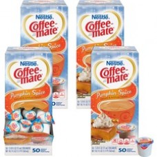 Coffee mate Pumpkin Spice Flavor Liquid Creamer Singles - Pumpkin Spice Flavor - 0.38 fl oz (11 mL) - 200/Carton - 200 Serving