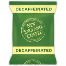 New England Portion Pack Decaf Breakfast Blend Coffee - Light/Medium - 2.5 oz Per Pack - 24 / Carton