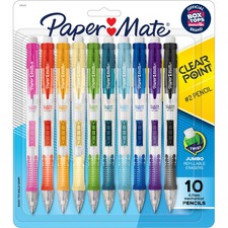 Paper Mate Clearpoint Mechanical Pencils - 0.7 mm Lead Diameter - Assorted Barrel - 10 / Pack