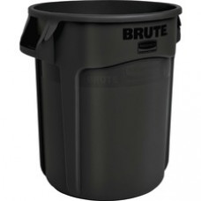 Rubbermaid Commercial Brute 55-gallon Container - 55 gal Capacity - Round - Manual - UV Resistant, Fade Resistant, Crack Resistant, Warp Resistant, Crush Resistant, Reinforced Base, Durable, Tear Resistant, Damage Resistant, Vented, Contoured Base Handle,