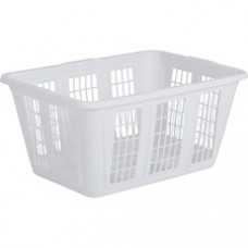 Rubbermaid Plastic Laundry Basket - for Laundry - White
