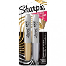 Sharpie Metallic Ink Chisel Tip Permanent Markers - Chisel Marker Point Style - Multi - 2 / Pack