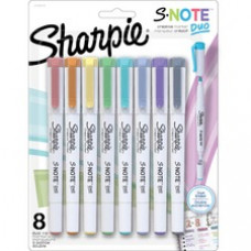 Sanford S-Note Duo Dual-Tip Markers - Chisel, Bullet Marker Point Style - Assorted - 6 / Box