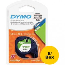 Dymo LetraTag Electronic Labelmaker Tape - 1/2