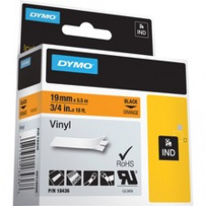 Dymo Colored Industrial Rhino Vinyl Labels - 3/4