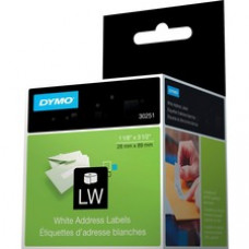 Dymo White Address Labels - Permanent Adhesive - 3 1/2