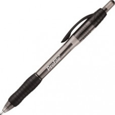 Paper Mate Retractable Profile Ballpoint Pens - Super Bold Pen Point - 1.4 mm Pen Point Size - Conical Pen Point Style - Refillable - Black Gel-based Ink - Translucent Black Barrel