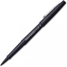 Paper Mate Flair Medium Point Porous Markers - Medium Pen Point - 1.4 mm Pen Point Size - Bullet Pen Point Style - Black Water Based Ink - Black Barrel - 36 / Pack