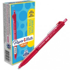 Paper Mate Inkjoy 300 RT Ballpoint Pens - 1 mm Pen Point Size - Red - Red Barrel - 12 / Dozen