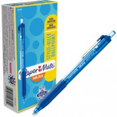 Paper Mate Inkjoy 300 RT Ballpoint Pens - 1 mm Pen Point Size - Blue - Blue Barrel - 12 / Dozen