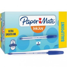 Paper Mate InkJoy 50 Stick Ballpoint Pens - Medium Pen Point - Blue - 1 Dozen